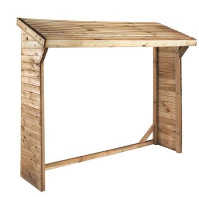 Abri bûches toit en bois 1,7 m3, 0100188, BURGER