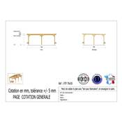 Abri Toit Plat Bois Douglas France Carport Auvent voiture 700x500cm H 250cm