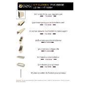 Kit clôture PVC couleur beige