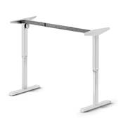 Table motorisée réglable haut. Table réglable haut. Acier blanc