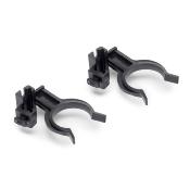 Kit pieds Vérins Bone base carrée meubles haut. 100mm réglable 98-140mm plastique Noir