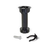 Lot 10 kits pieds réglage meubles pré-assemblée haut. 150mm réglable 148-165mm plastique Noir