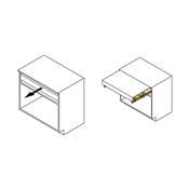 Coulisses table extensible relevable Oplà  Top alu. Acier inox anodisé