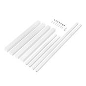 Pieds carrés cadre table 50x50mm 1150x750mm Acier blanc
