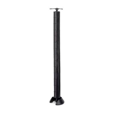 Colonne passe-câbles Hexa plastique noir