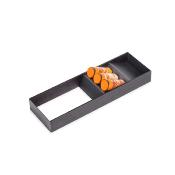 Organisateur incliné Orderbox pour tiroir  Acier et Bois 150x470 mm Gris anthracite