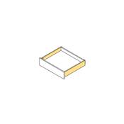 Tiroir ext. Concept 30kg haut. 105mm prof. 500mm Acier blanc