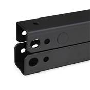 Jeu ensemble mécanismes levage table basse permet lever la table 135mm Acier noir