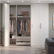 Kit quincaillerie 2 portes coulissantes pliantes armoire fermeture souple Twofold 4 Sans coulisse