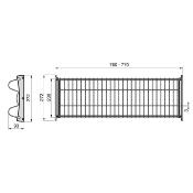 Égouttoir Suprastar acier couleur aluminium pour module de cuisine