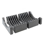 Kit rangement assiettes 13 assiettes maximum plastique Anthracite