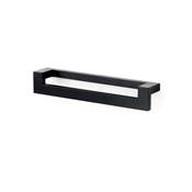 Lot 5 poignées meubles Ribarroja L144mm entraxe 128mm Zamak noir