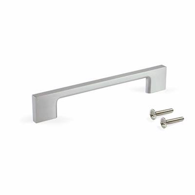 Lot 5 poignées meubles Montréal L192mm entraxe 160mm Zamak chromé