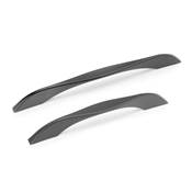 Lot 8 poignées meubles Varna L181mm entraxe 160mm Zamak noir