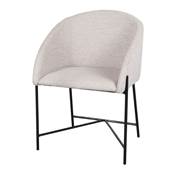 Lot 2 chaises tapissées style contemporain pierre