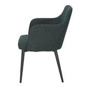 Lot 2 chaises tapissées style contemporain vert