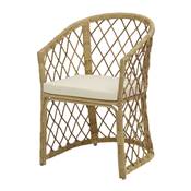 Lot 2 chaises d’extérieur style méditerranéen naturel