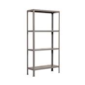 Étagère en métal  4 étagères charge 100 kgs dim.1602x1100x310mm sans vis
