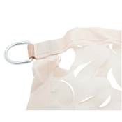 Toile d'ombrage ajourée carrée beige 120g/m2 dim.3x3m