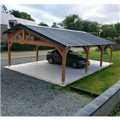 Abri Deux Pentes Faitage Dcal, Bois DOUGLAS