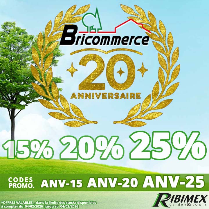 20 ans &ccedil;a se f&ecirc;te, -15, -20 et -25% sur nos s&eacute;lections, treuil, m&egrave;tre ruban, pompe vide cave, coupe branche d&eacute;vidoir d'arrosage, rallonge &eacute;lectrique, tari&egrave;re, niveau &agrave; bulles Joyeux Anniversaire !