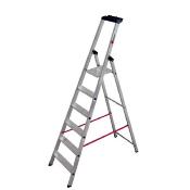 Escabeau pro alu avec marches profondes de 9 cm