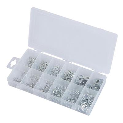 Lot 350 rondelles 175 de blocage et 175 plates en coffret