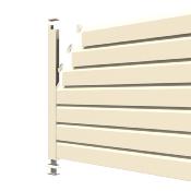 Kit clôture PVC couleur beige