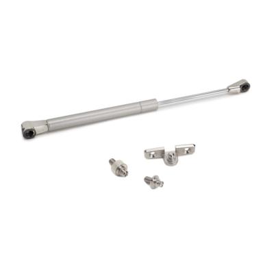 Piston porte relevable Thin diam. 12mm loquets 10kg Acier &amp. plastique nickel mat