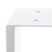 Jeu pieds rectangulaires Square table larg. 600mm Acier blanc