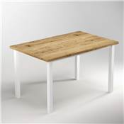 Pieds carrés cadre table 50x50mm 1150x750mm Acier blanc