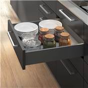 Kit tiroirs cuisine salle bains Vertex haut. 178mm panneaux inclus mod. 900mm Anthracite