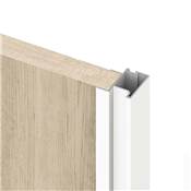 Kit quincaillerie armoire 2 portes coulissantes f. souple Placard 74 poignée Sharp ép. 19mm blanc