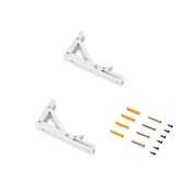 Jeu Supports pliables long. 203mm Acier blanc