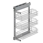 Chariot extractible Suprastar fermeture amortie mod. 400mm Acier Chromé
