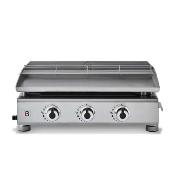 Plancha gaz modèle Silvia II G 3 feux 7,5kw en Inox à poser