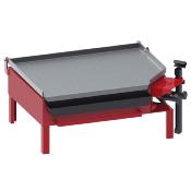 Plancha acier poli de 560 x 426 x 5 mm pour poële Ø 55 cm