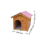 Niche pour chiens, toit bitumé bois FSC