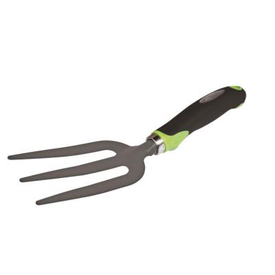 Fourche 3 dents acier revêtement antirouille manche ergonomique