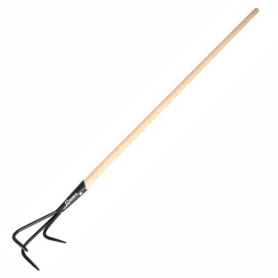 Griffe de jardin 3 dents manche en bois 1m30 diamètre 24mm