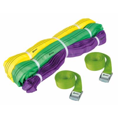 Lot 3 élingues tubes 1T en 2m 2T en 3m 3T en 3m 2 sangles 2m50