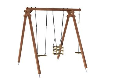 Portique en bois pour enfants ULYSSE,  Dim.240x207x224cm, âges 3 à 12 ans
