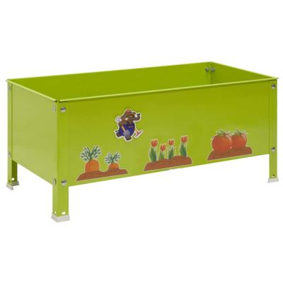Jardinière en métal deco enfants contenance 60L dim.415x725x325mm à visser