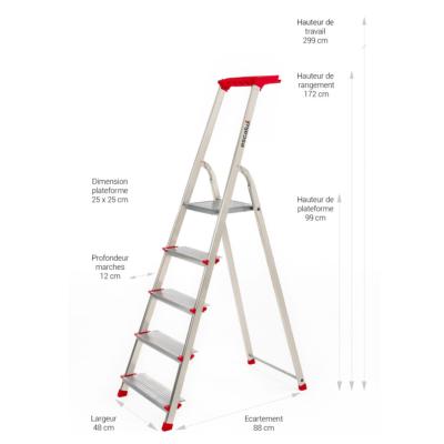 Escabeau CONFORLUX  2 marches profondes