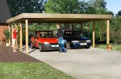 Carport double 609 T.2, toit acier