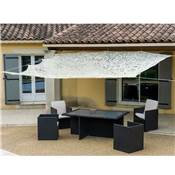 Toile d'ombrage ajouré 3x4m 120 g/m2 beige