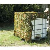 Toile d'ombrage ajourée carré camouflage 100g/m² dim.3x3m