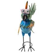 Perroquet solaire décoration jardin 2 led hauteur 38cm multicolor