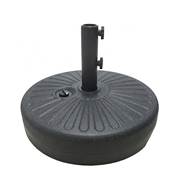 Pied parasol droit à remplir eau ou sable diamètre 51cm mâts de 38 à 48 mm gris