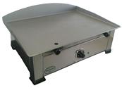 Plancha éléctrique avec plaque de cuisson en acier décapé 6kw 812x445x274mm